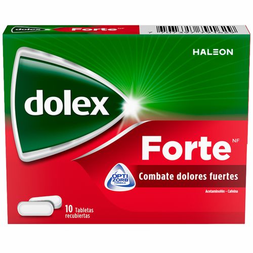 Dolex Forte Acetaminofén + Cafeína 500/65Mg Caja X 10 Tabletas Gsk