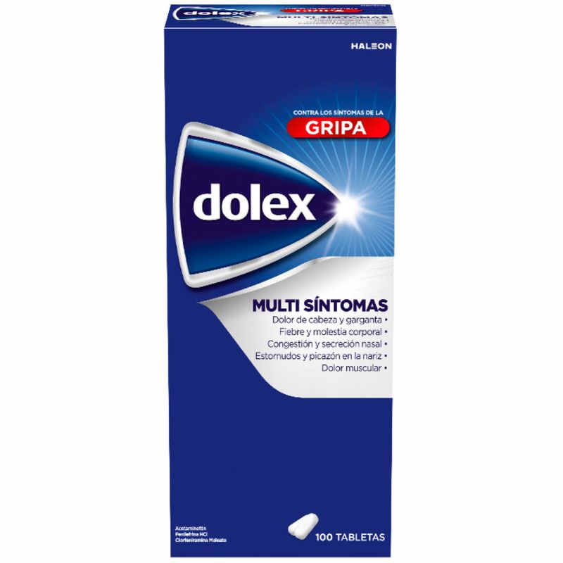 Dolex Gripa caja x100 tabletas orales