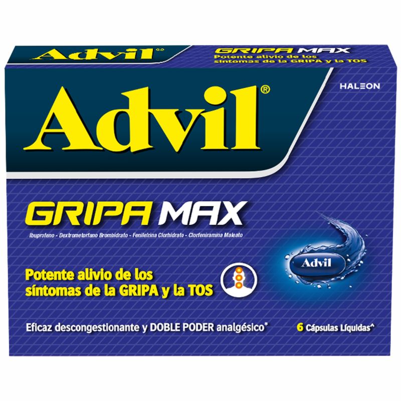Advil Gripa Max 400 Mg Caja X 6 Capsulas Gsk
