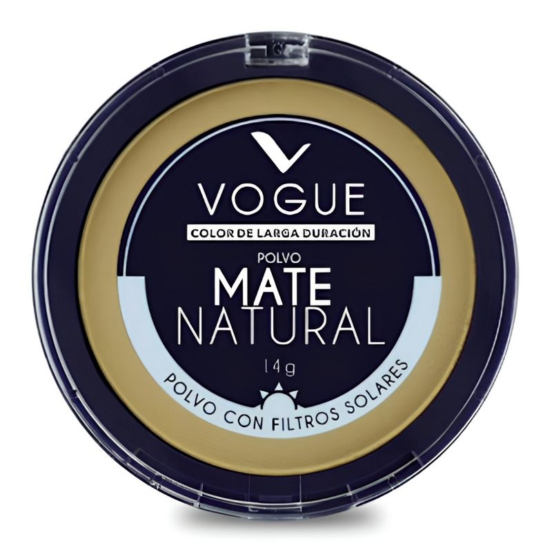 Polvo Vogue Compacto Natural Aceituna X 1