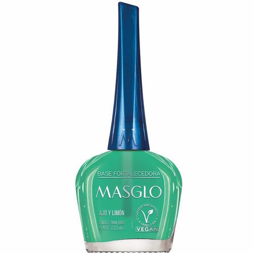 Base Para Uñas Fortalecedora Ajo Y Limón Frasco X 13.5 Ml Masglo