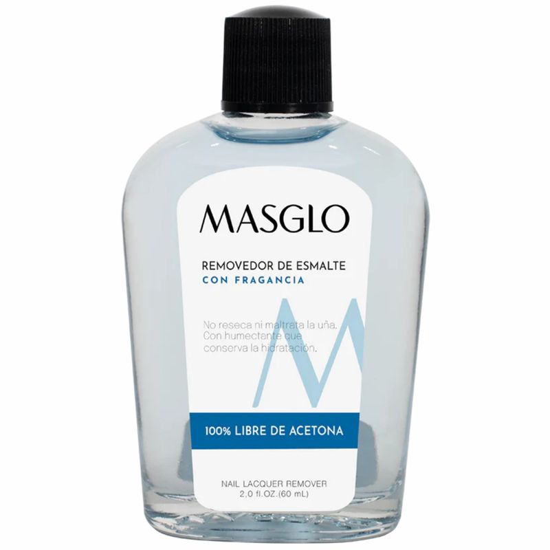 Removedor de Esmalte Masglo Azul Frasco X 60 Ml