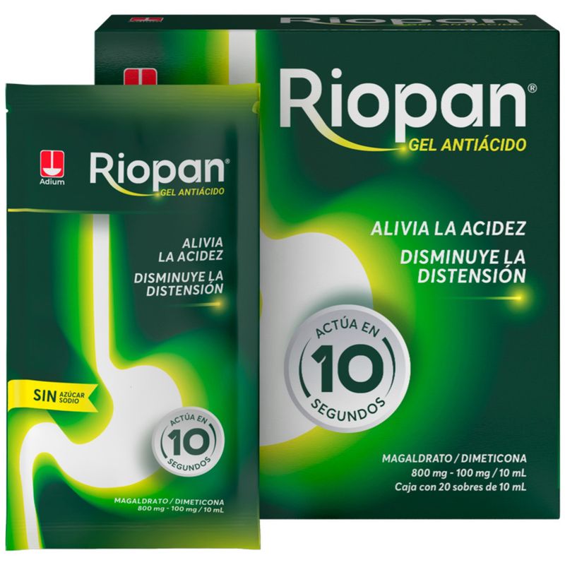 Riopan Magaldrato 20 Sobres Gel Antiácido
