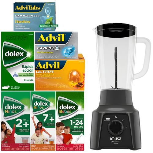 Combo Haleon Premium (Dolex Avanzado/Infantil + Advil) + Regalo Licuadora