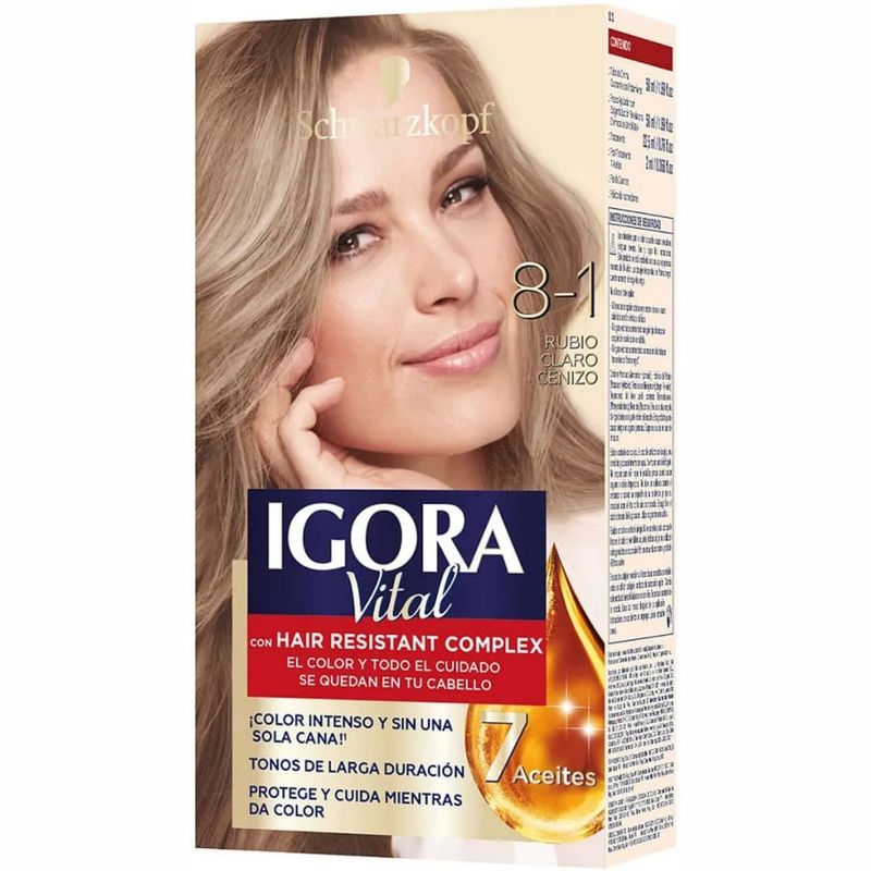 Igora Vital Rubio Claro Cenizo 8-1 50 Ml