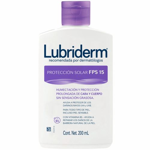 Crema Líquida Lubriderm Protección UV SPF 15 Frasco x 200ml