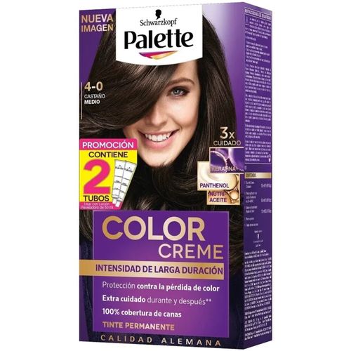 Tinte Palette Intensive Cc Castaño Medio Doble Tubo X 4-0 Henkel
