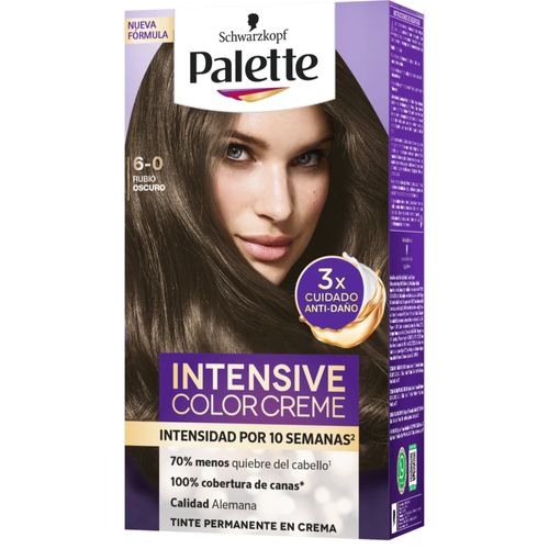 Tinte Palette Intensive Cc Rubio Oscuro Doble Tubo X 6-0 Henkel