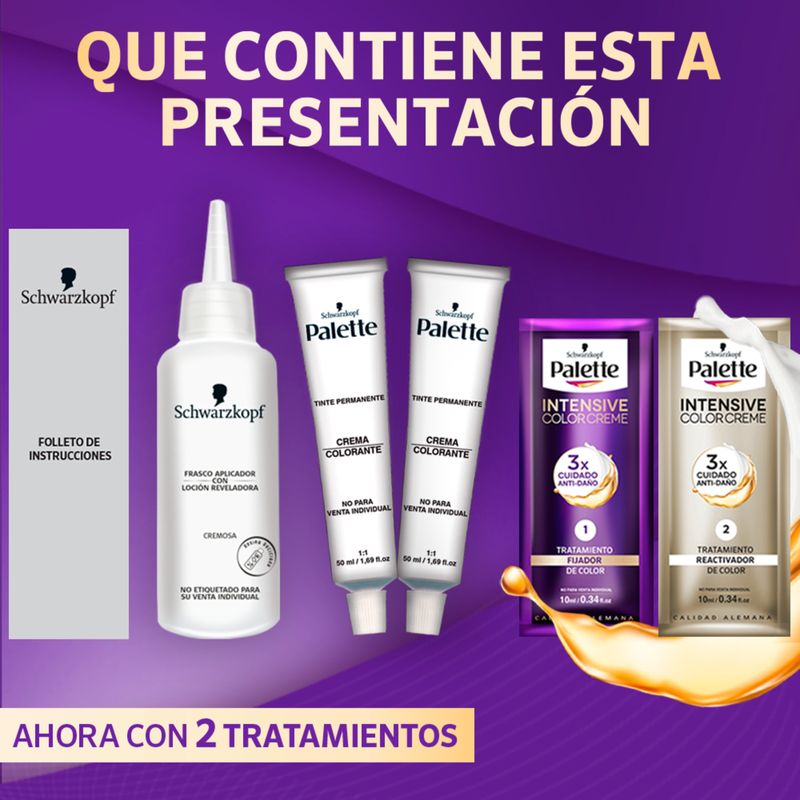 Palette Intensive CC Rubio Medio 7-0 Doble Tubo