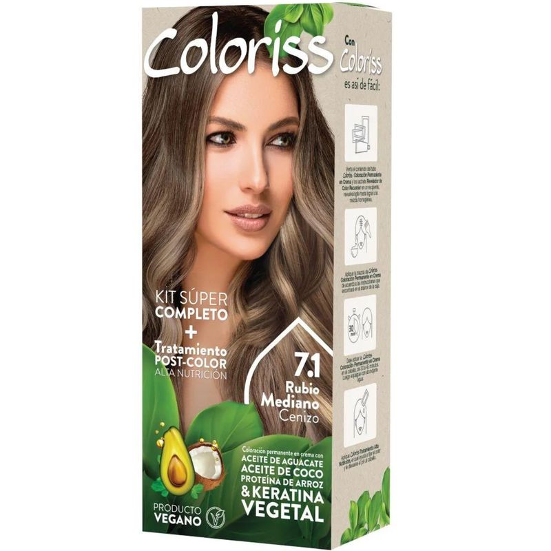 Tinte Coloriss Rubio Cenizo 7.1 Recamier