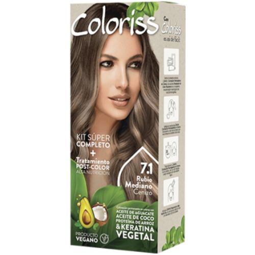 Tinte Coloriss Kit X 50 Gr 7.1 Tratamiento Nutrix Recamier