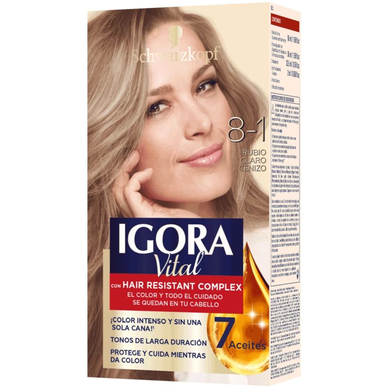 Igora Vital Rubio Claro Cenizo 8-1 50 Ml