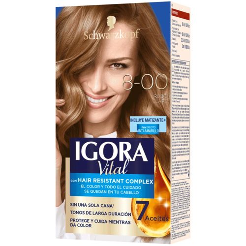 Tinte Igora Vital Rubio Claro + Tubo X 50 Estuche 8-00 Henkel