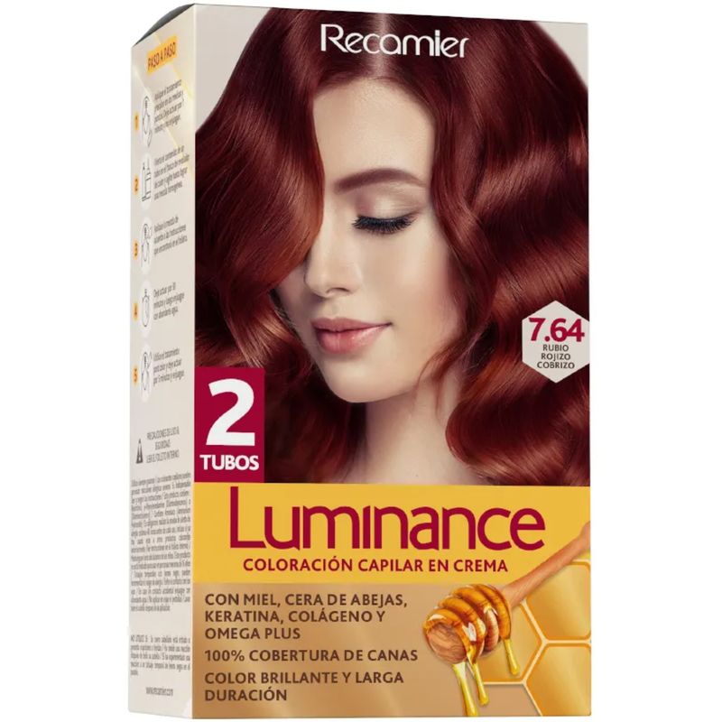 Tinte Luminance Rubio Rojo Cobre 7.64 Recamier