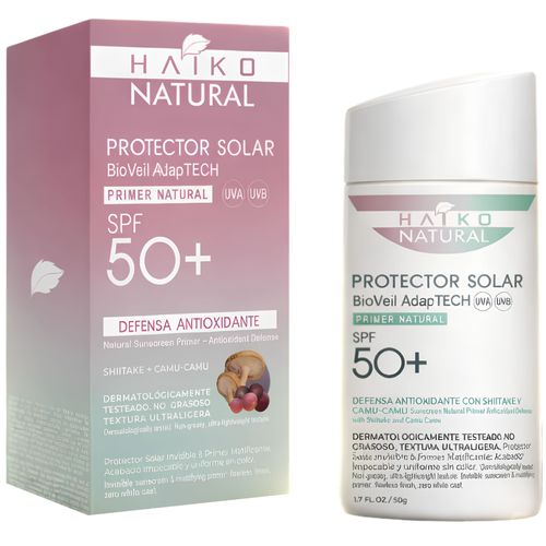 Protector Solar Facial Haiko Adaptatech SPF 50+ Primer Natural Pote x 50 g
