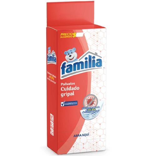 Pañuelos Desechables Familia Cuidado Grip Dispenser 12x10x10