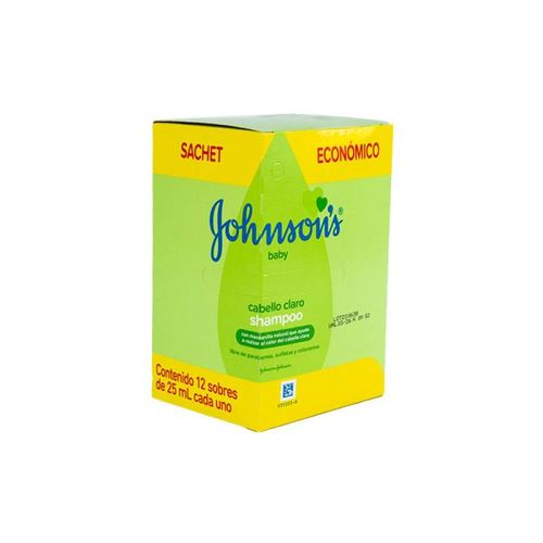Shampoo Johnson's Baby Manzanilla Caja X 12 Sobres 25 Ml