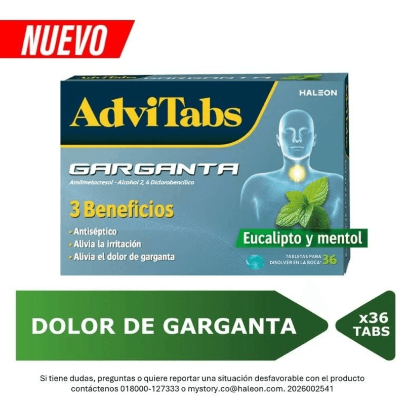 Advitabs Analgésico Bucal Caja x 36 Tabletas