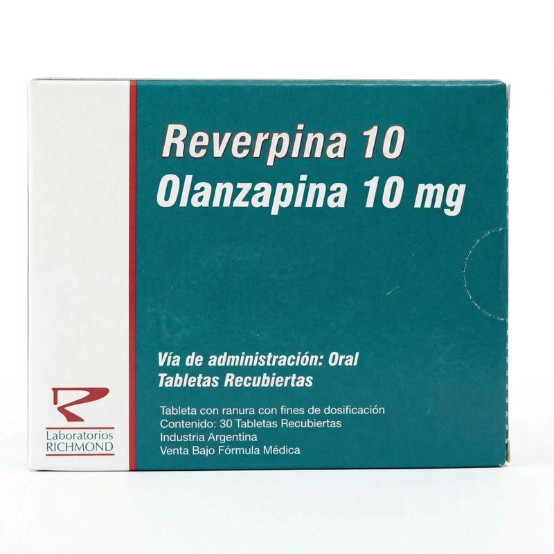 Reverpina Antipsicótico 10 Mg x 30 Tabletas