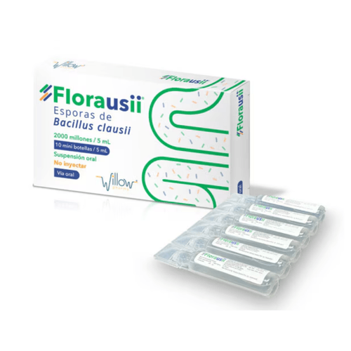 Floraussi Bacillus Clausii 2000 Millones/5 ml - Caja X 10 Frascos