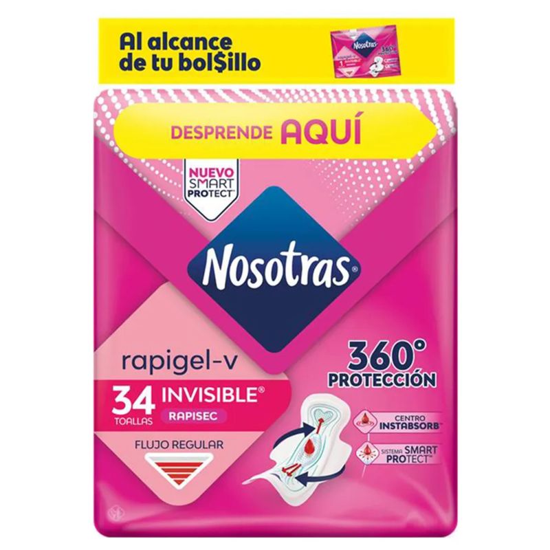 Oferta 8 + 1 Toallas Higiénicas Nosotras