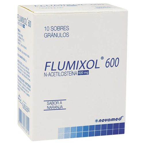Oferta 1+1 Flumixol 600 Mg Caja X 10 Sobres