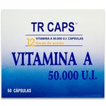 Vitamina A 50.000 UI - Caja X 50 Cápsulas