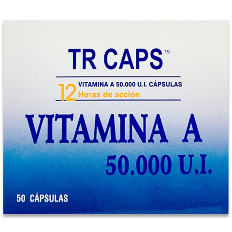 Vitamina A 50.000 UI - Caja X 50 Cápsulas