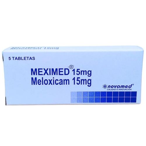 Meloxicam Meximed 15mg Novamed - Caja x 5 tabletas