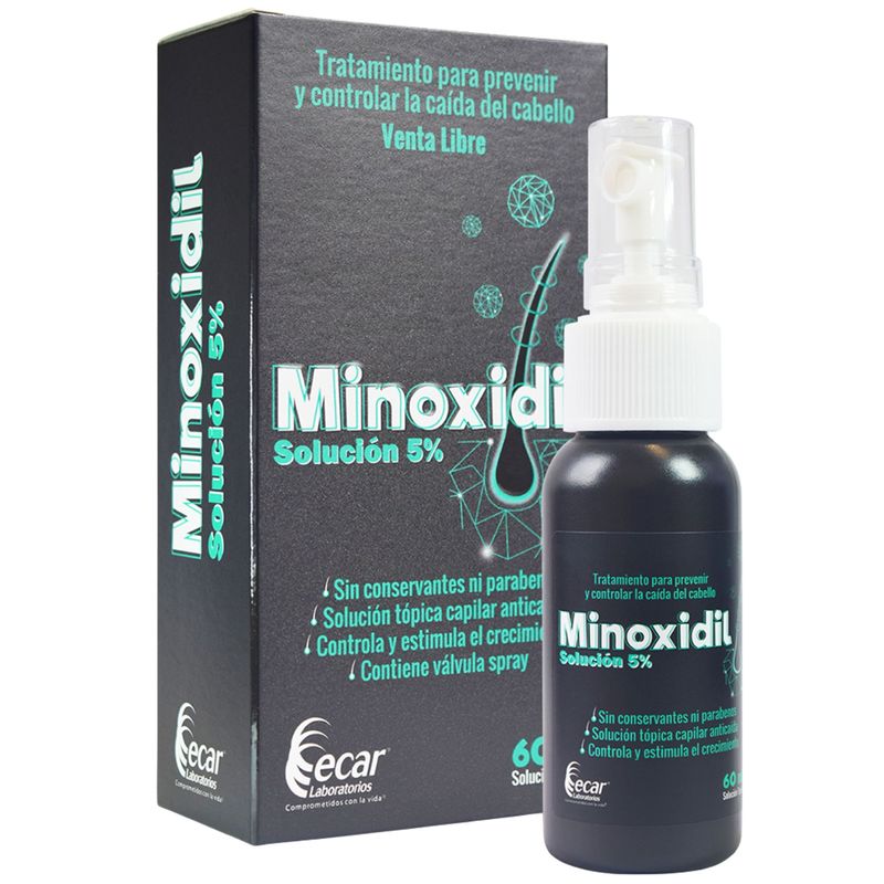 Minoxidil 5% Solución Tópica Ecar 60 ml