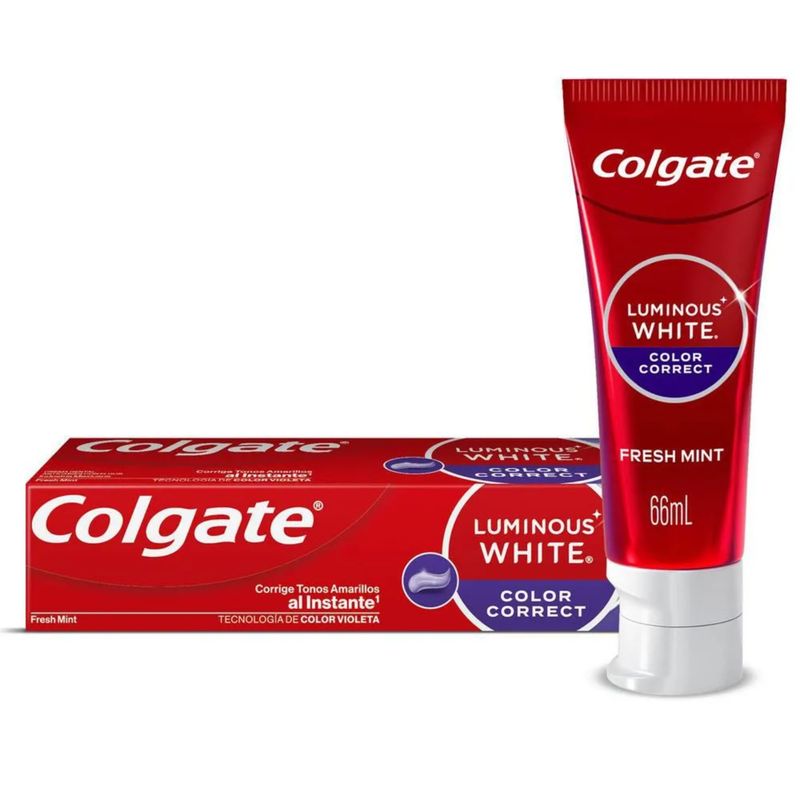 Crema Dental Colgate Luminous 66 ml Tubo