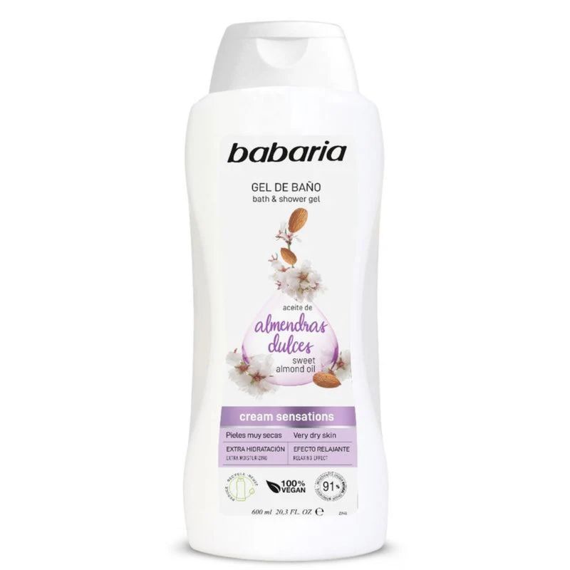 Gel Baño Babaria Almendras Dulces 600 ml