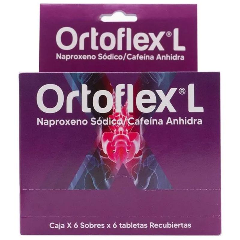 Ortoflex L 550mg + 65mg x 36 Tabletas Memp