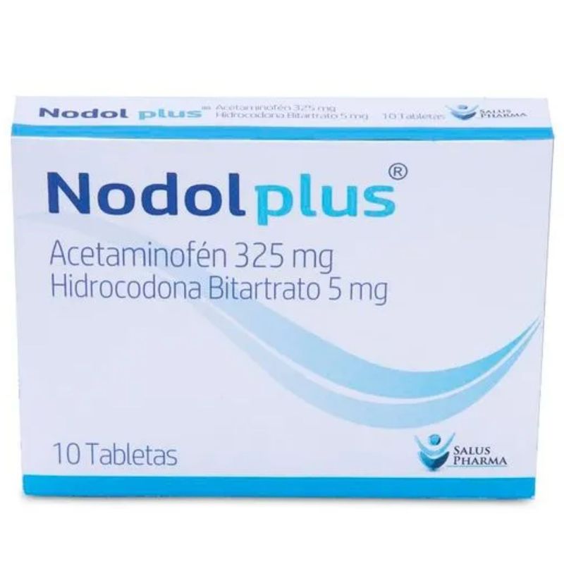 Nodol Plus 325/5 mg 10 Tabletas Saluspharma