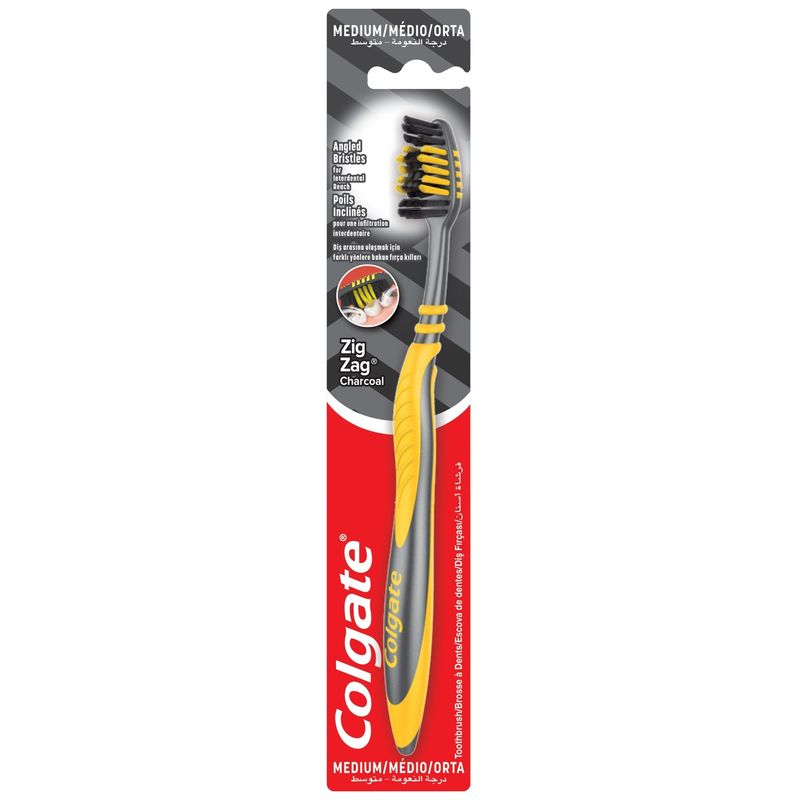 Cepillo De Dientes Colgate Zig Zag Carbón Und