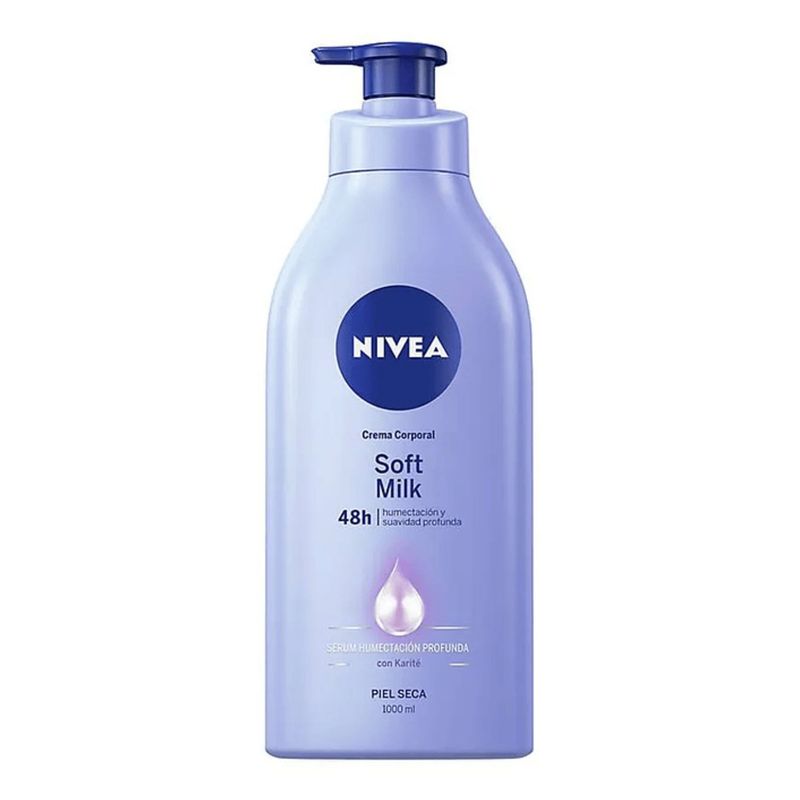 Crema Nivea Body Soft Seca Frasco X 1000 Ml Bdf
