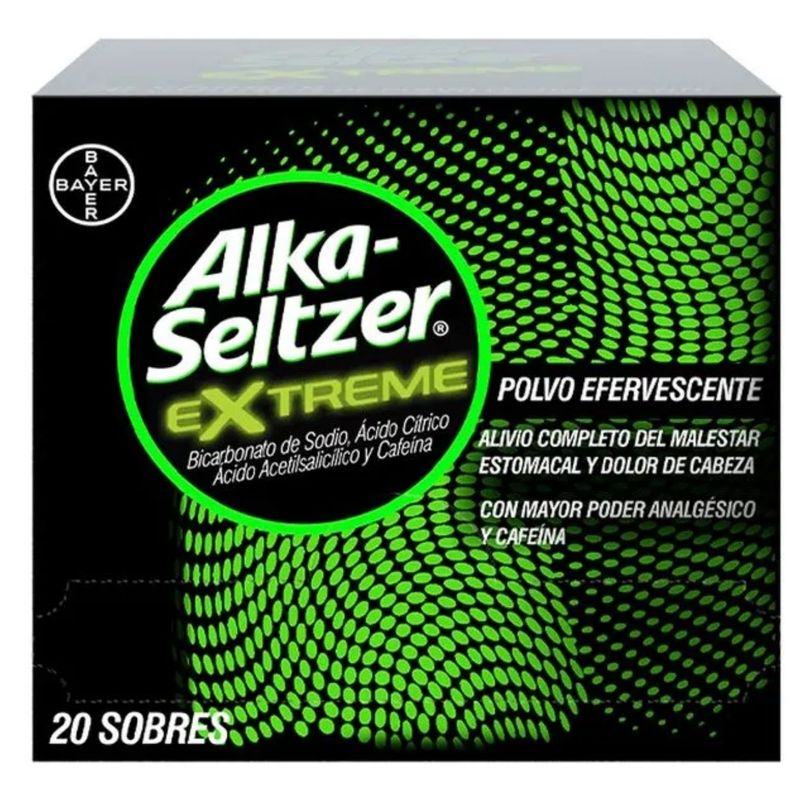 Alka Seltzer Extreme Caja X 20 Sobres Bayer