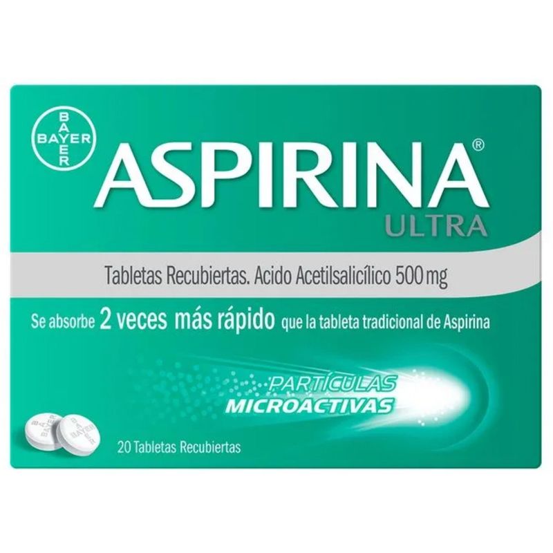 Aspirina Ultra Ácido Acetilsalicílico 20 Bayer