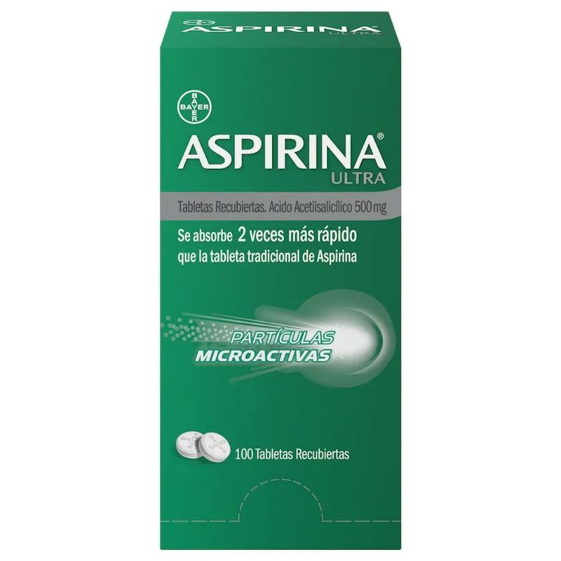 Aspirina Ultra Ácido Acetilsalicílico 100 Bayer