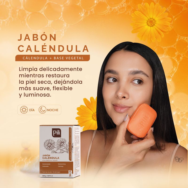 Jabón Pili De Caléndula Barra 100 Gr San Jorge