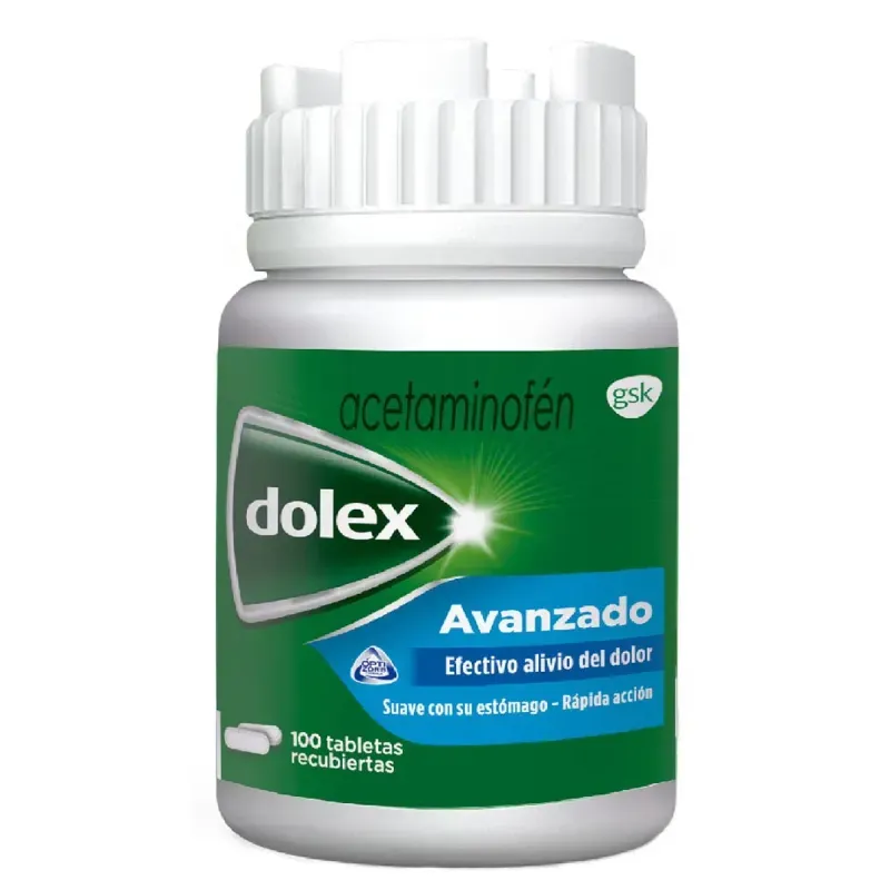 Dolex Avanzado 500 Mg Frasco X 100 Tabletas