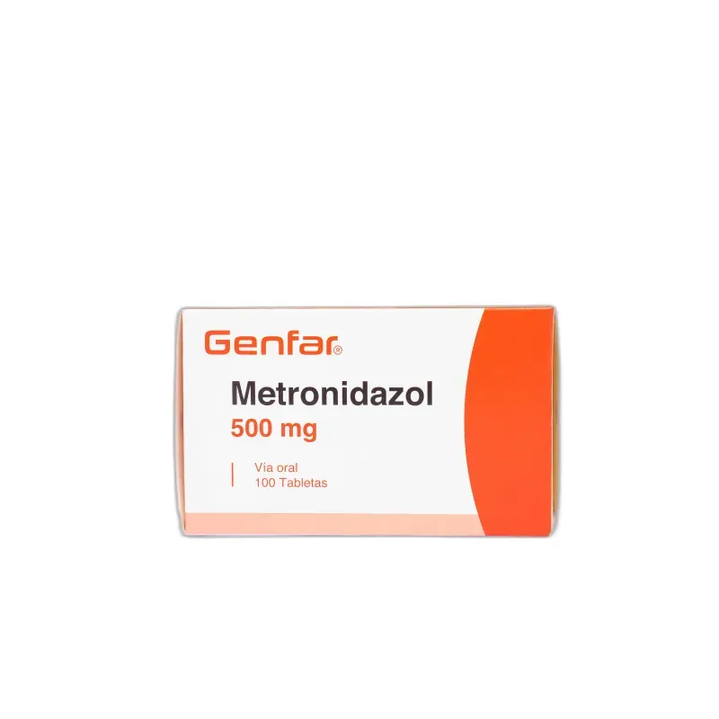 Metronidazol 500 Mg Caja X 100 Tabletas Genfar
