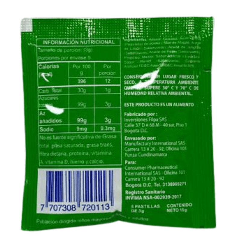 Pastillas Victolrub Mentol Caja X 25 Sobres