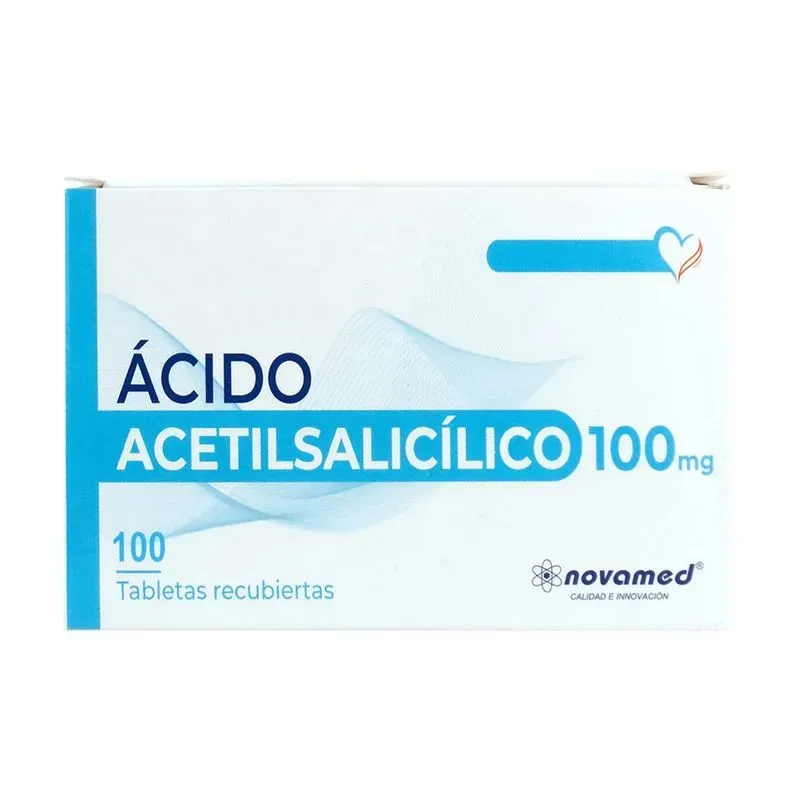 Ácido Acetilsalicílico Novamed 100mg x 100