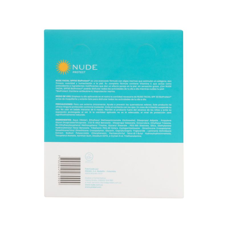Nude Mate SPF 50 Bloqueador x12 Sobres