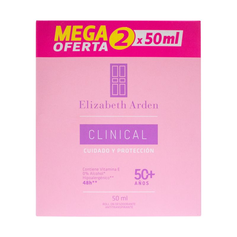 Elizabeth Arden Clinical rollon pack x2 50 ml