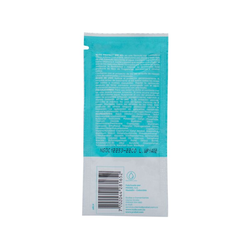 Nude Display Protector Solar Spf60 24 Sachets