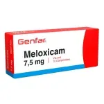 Meloxicam 7.5 Mg Caja X 10 Tabletas Genfar