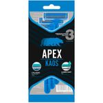 Máquina Afeitar Apex Kaos 2 Hojas 3 Unidades