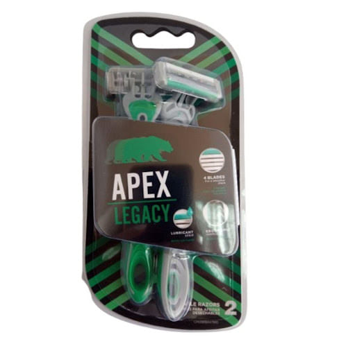 Máquina Afeitar Apex Level 4 Hojas 2 Unidades
